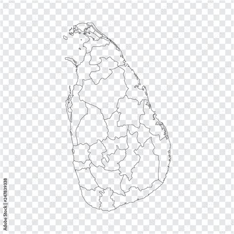 Blank Map Sri Lanka High Quality Map Sri Lanka With Provinces On
