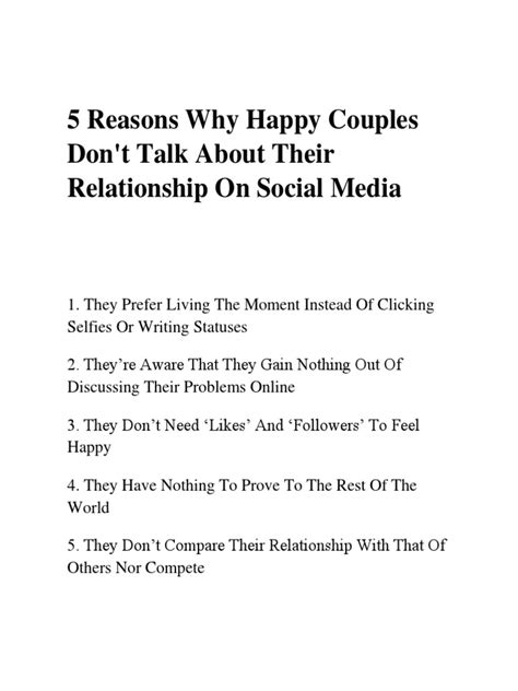 5 Reasons Why Happy Couples Don Pdf