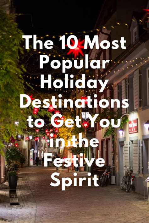 The 10 Most Popular Holiday Destinations To Get You In The Festive Spirit