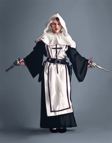 Artstation Nuns And Guns Ben Masi Character Design Character Portraits Nuns