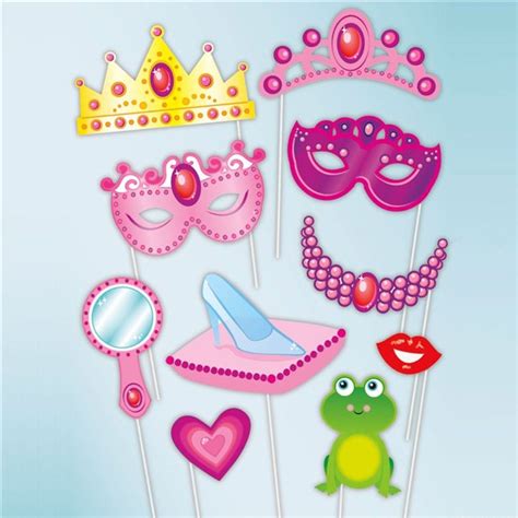 Princess Photo Booth Props 10pk Party Delights