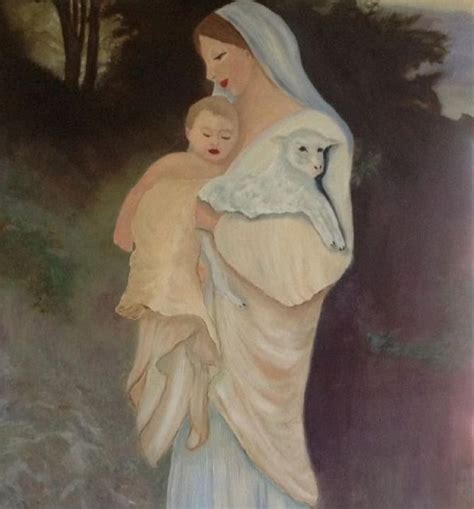 Mother Mary Full Of Grace Jewell Art Expressions Paintings