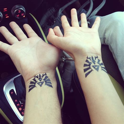 Triforce Tattoo Geek Couple Matching Tattoos Matching Couple
