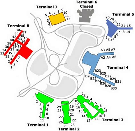 Airport Terminal Map Jfk Airport Gate Map