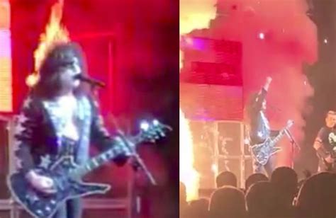 Kiss Tribute Singer Gets Himself On Fire And Continues To Play
