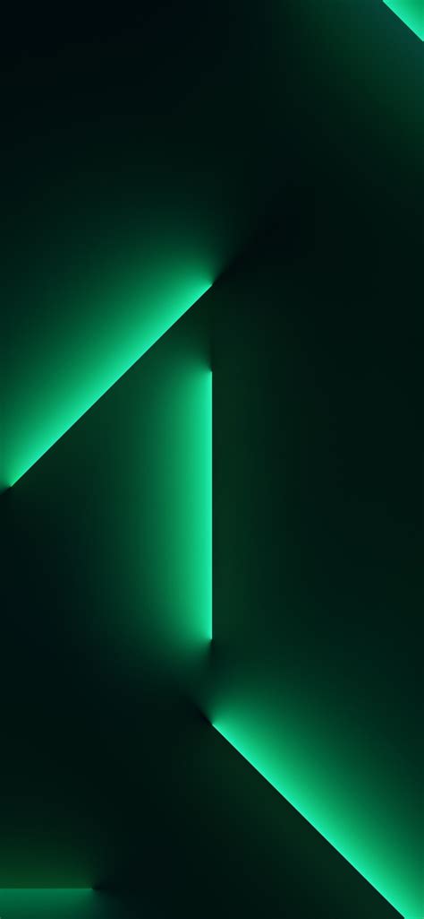 Iphone 13 Pro Beams Green Dark Live Wallpaper Wallpapers Central
