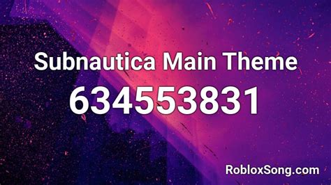 Subnautica Main Theme Roblox Id Roblox Music Codes