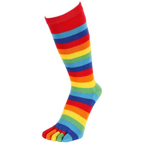 Toetoe Multi Colour Stripy Rainbow Toe Socks The Socks Emporium