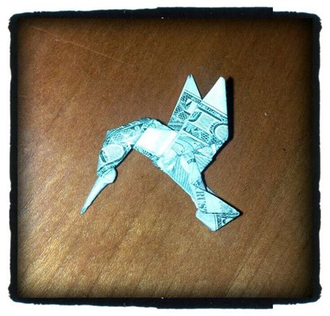 Hummingbird Money Origami Origami Christmas Ts