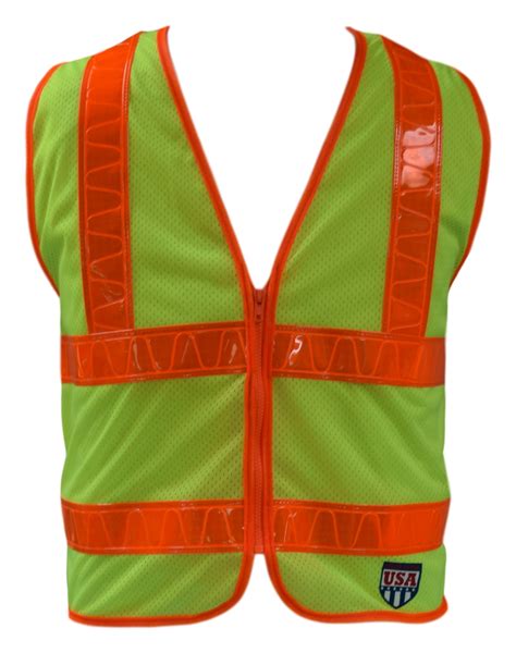 Ameri Viz Lime Class 2 Safety Vest With Orafol Reflective Safety