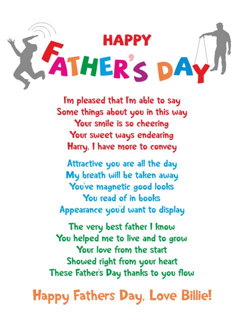 Fathers Poetry Cards