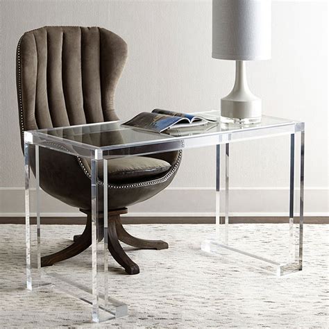 Modern Acrylic Transparent Glass Fashionable Desk Buy Acrylic Desk