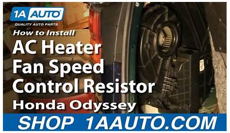 How To Install Replace Rear AC Heater Fan Speed Control Resistor Honda