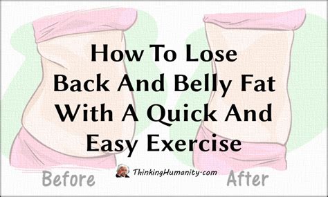 How To Lose Back And Belly Fat With A Quick And Easy Exercise