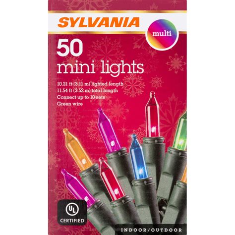 Save On Sylvania LED Indoor Outdoor Mini Christmas Lights Multicolor