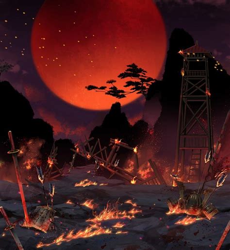 Bloodstained Battlefield In 2020 Fantasy Art Landscapes Anime