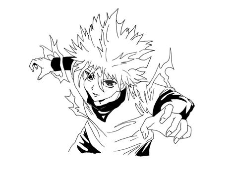 Awesome Killua Zoldyck Coloring Page Download Print Or Color Online