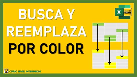 Cómo Buscar Y Reemplazar Celdas Por Color En Excel Youtube