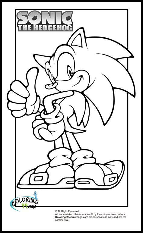 Free printable sonic the hedgehog coloring pages for kids. Sonic Coloring Pages | Team colors