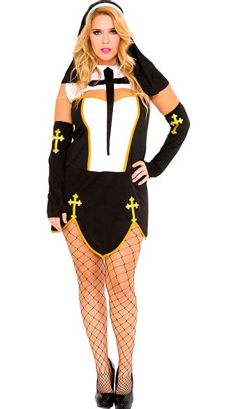 Plus Size Bad Habit Nun Costume Plus Size Sexy Nun Costume Yandy Com