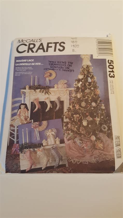 Vintage Mccalls Crafts Sewing Pattern 5013 Holiday Etsy Crafts