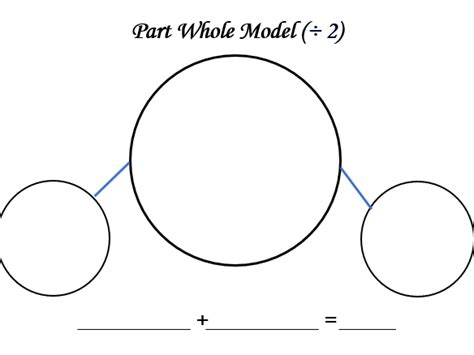 Maths Resources Part Whole Model 23 4 And 5 Blank Template