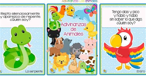 Colección De Adivinanzas De Animales Para Niños Orientacion Andujar