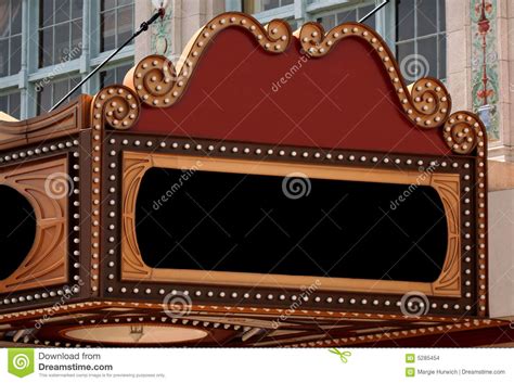 Currently, the chain consists of theaters in these cities: Blank Theater Marquee Sign stock photo. Image of hall ...