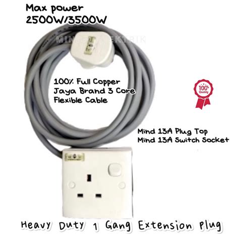 Malaysia Sirim Heavy Duty Extension A Socket Plug Sirim Heavy Duty