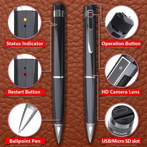 Hidden Spy Camera Pen 1080p Nanny Camera Spy Pen Full Suspicious