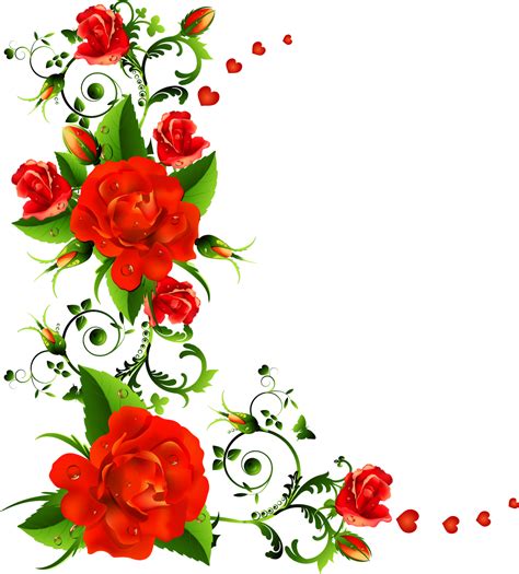 Rose Flower Border Designs Images And Photos Finder