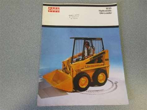 Case 1830 Uni Loader Skid Steer Brochure Ebay