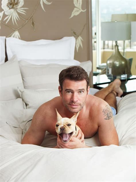 Shirtless Scott Foley Holding Puppies In Charisma Campaign Popsugar