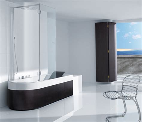 When you're building a luxury bathroom from scratch, that usually means picking tile and glass and shower. Shower Tub Combination from Roca - Happening Combination