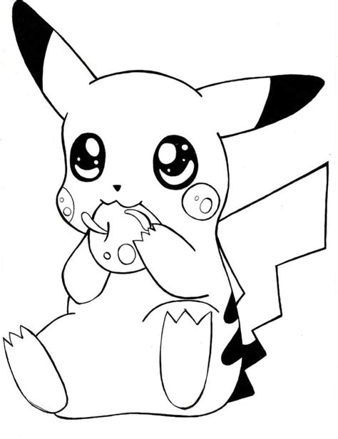 Desenhos De Pikachu Para Colorir Imprimir 100 Imagens