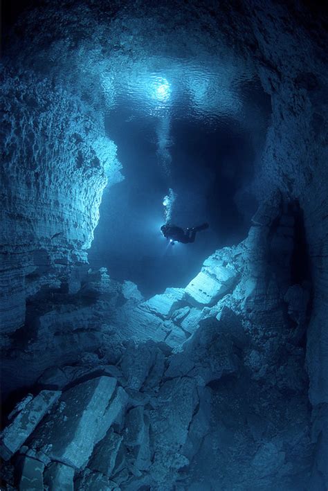 The Worlds Largest Underwater Cave Russia Underwater Caves