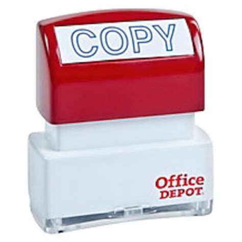 Office Depot Brand Pre Inked Faxed Message Stamp Hd Supply