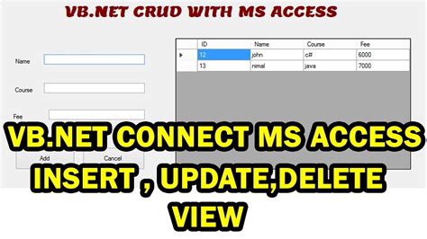 How To Connect Netbeans Ms Access Database And View Data The Back Up In