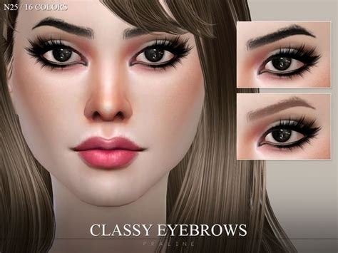 Pralinesims Eyebrow Pack N02 Eyebrows Halloween Face Makeup Sims 4