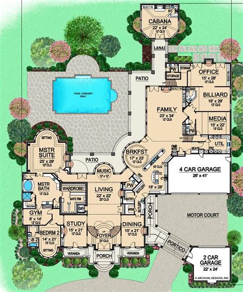 Bellerive House Plan House Plans Mansion Mansion Floor Plan Luxury
