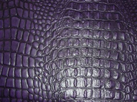 Leather 15x15 Or 10x24 Or 12x20 Purple Alligator Croc Embossed