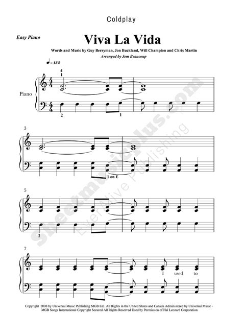 Free Printable Piano Sheet Music For Popular Songs Free Templates