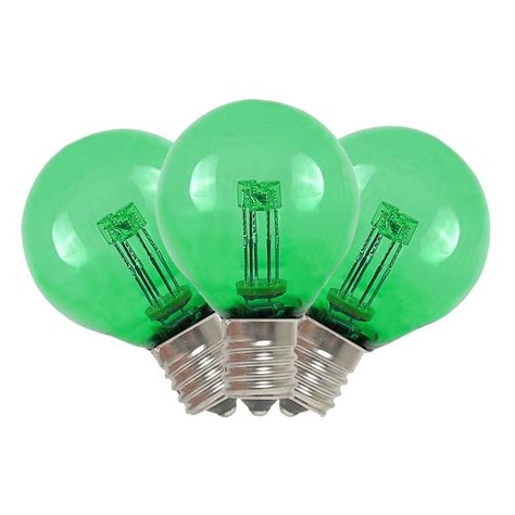 Green Led G30 Glass Globe Light Bulbs Novelty Lights