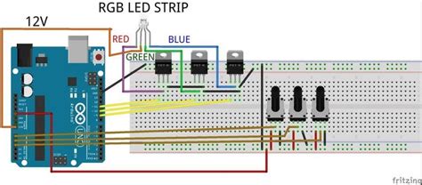Driving Rgb Led Strip Using Arduino 4 Steps Instructables