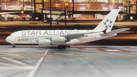 Ph04513 Phoenix Models Singapore Airlines Star Alliance A380 9v Skx
