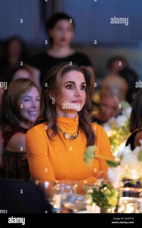 Queen Rania Al Abdullah Of Jordan Attends Kering Foundations ‘caring For Women Dinner In New