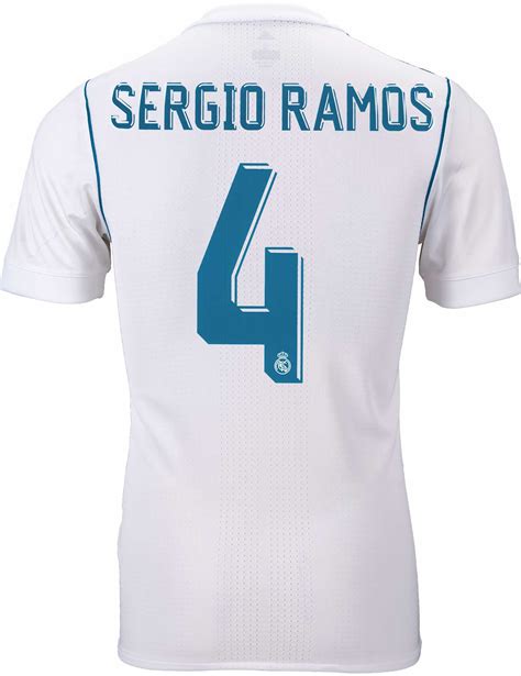 Adidas Ramos Real Madrid Authentic Home Jersey 2017 18