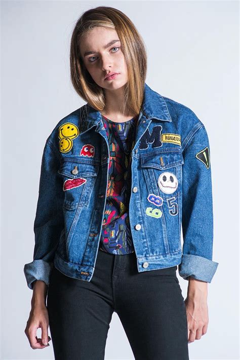 (170 aud) ❤ liked on polyvore. Koshka - Patch Denim Jacket, $89.00 (http://www.shopkoshka ...