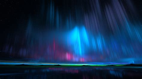Download 1920x1080 Wallpaper Aurora Borealis Lights Night Northern