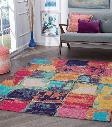 Dynasty Stockton Multi Color Contemporary Abstract Area Rug Cool Rugs
